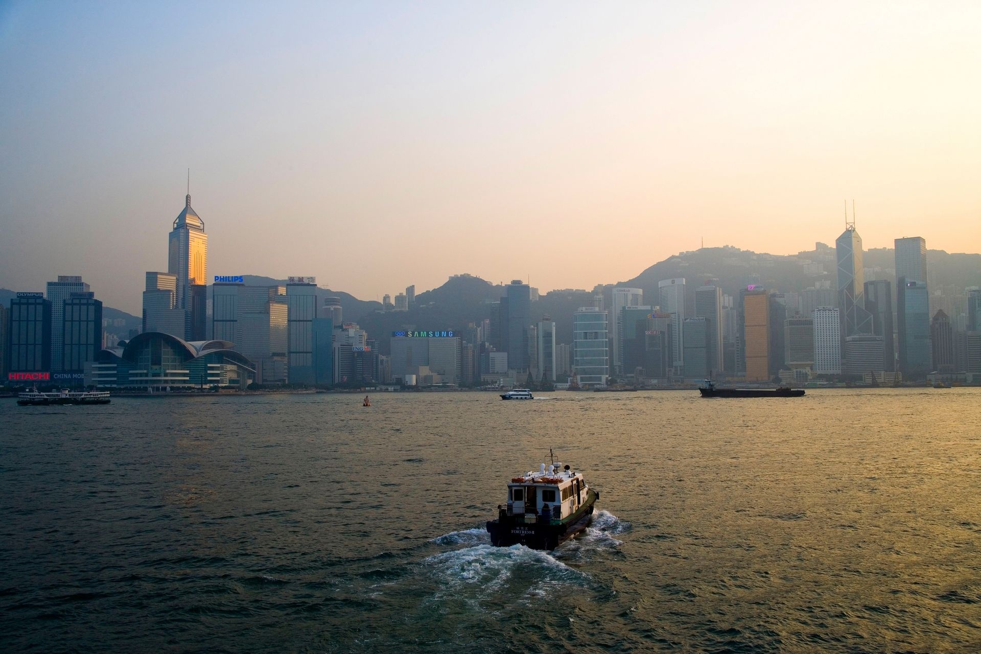 香港維多利亞港風(fēng)景,高清圖片,電腦桌面-壁紙族