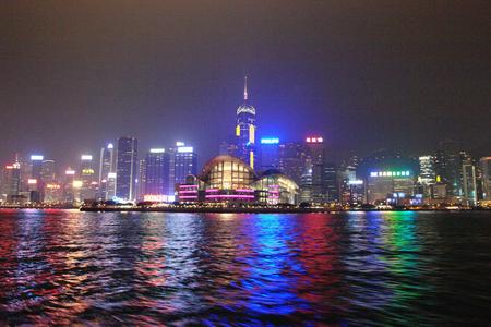 圖文:香港九龍半島迷人的夜景_新聞中心_新浪網(wǎng)